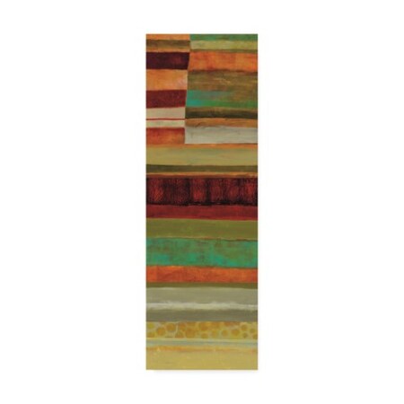 Jane Davies 'Fields Of Color V' Canvas Art,6x19